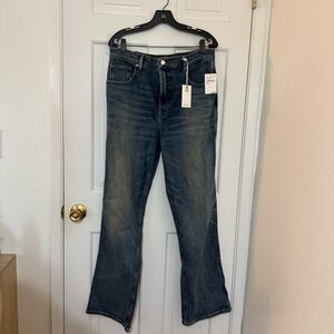Good American Dark Blue Flare Jeans